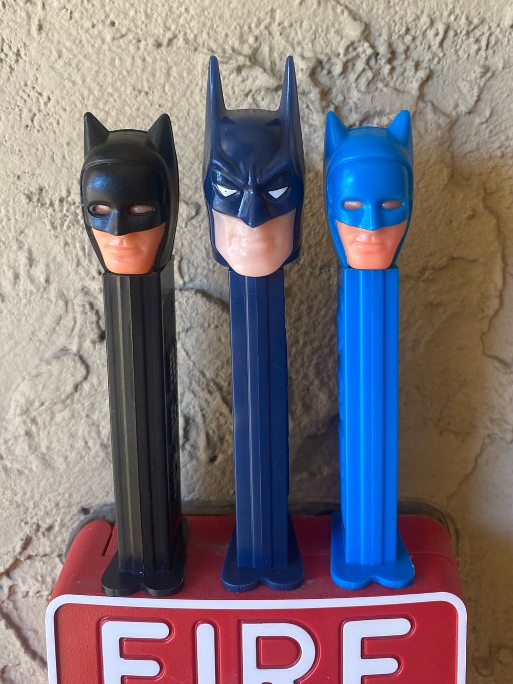 3 Batman Pez Dispenser Bundle 1985, 1985 & 1995 DC Comics